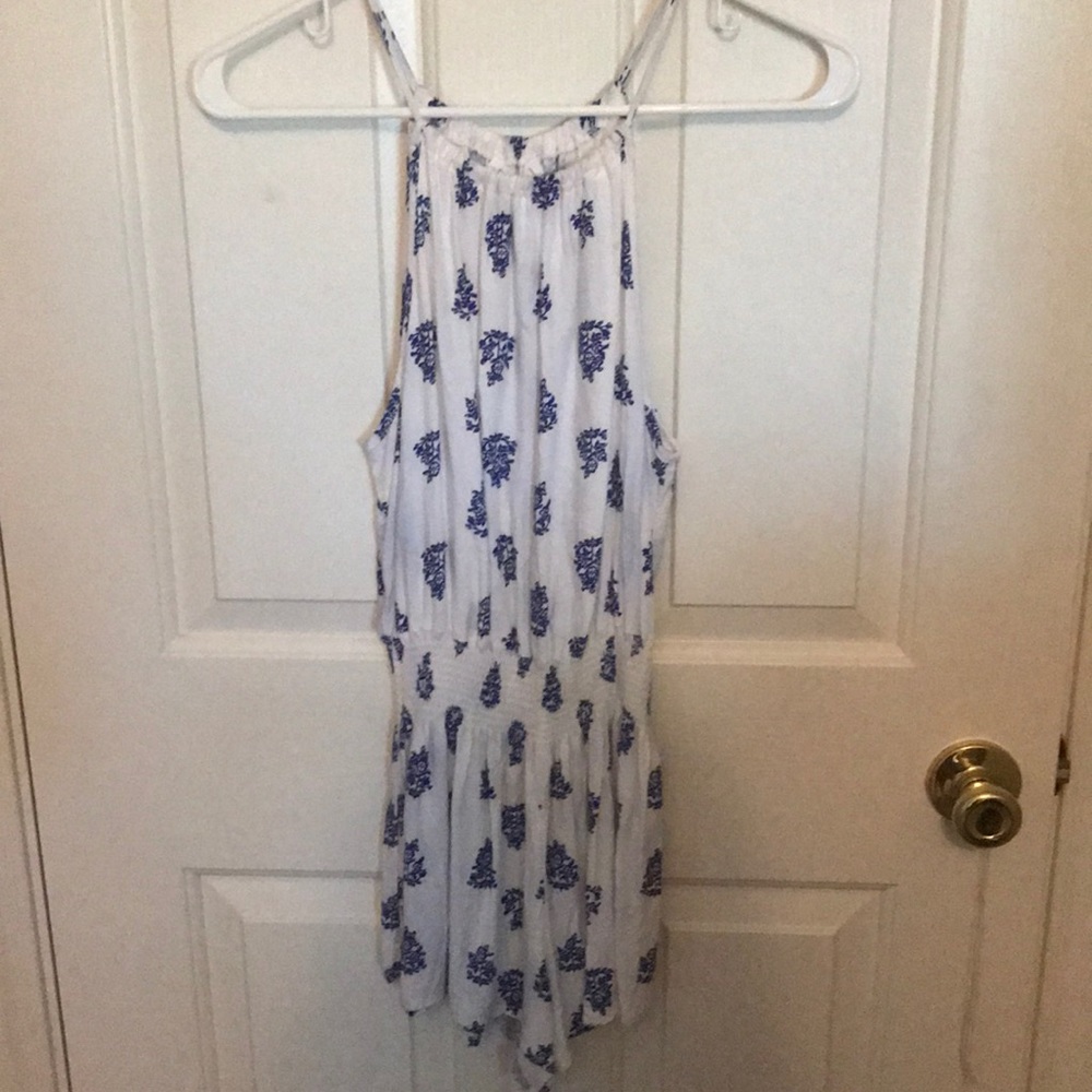 Forever 21 Romper with blue flower design